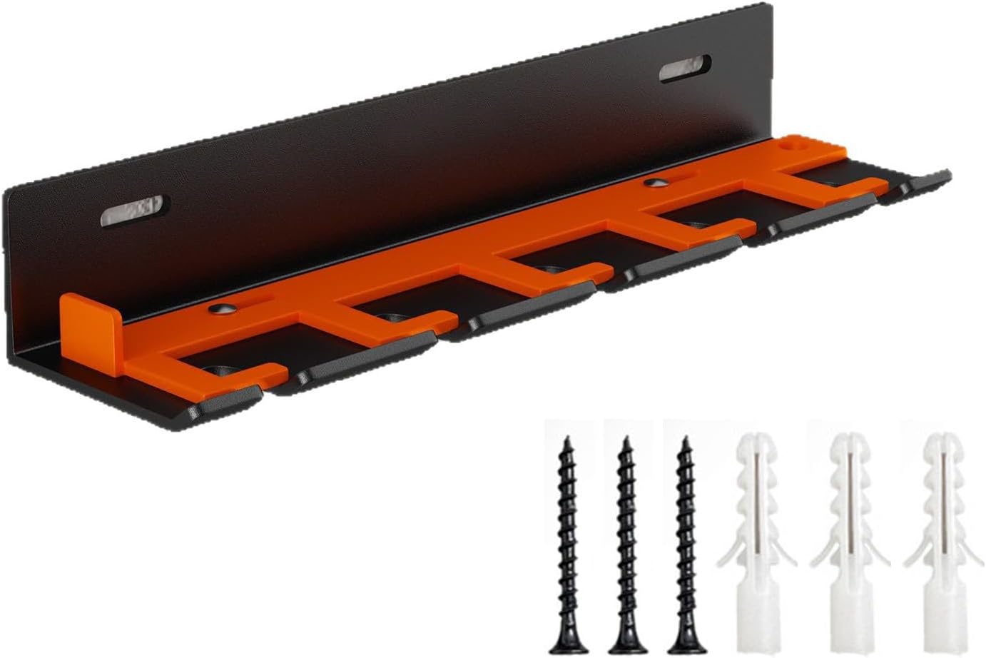  Organisateurs Muraux Sécurisés Pour Outils Pneumatiques Avec 5 Emplacements Coulissants En Métal Pour Un Rangement Sécurisé Et Efficace
