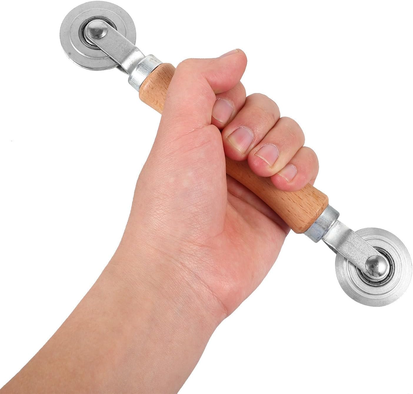  Ciieeo Outil De Réparation D'écran De Fenêtre Léger Avec Rouleau En Fonte Et Poignée En Bois Compact Pour Installation Et Maintenance