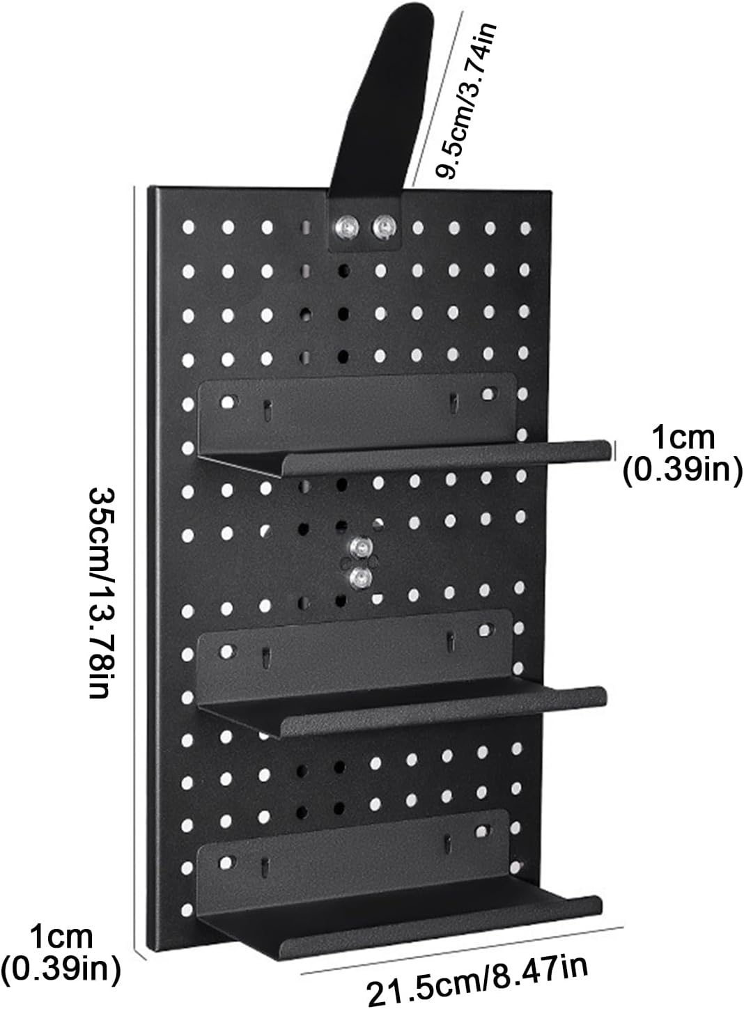  Organiseur De Panneau Perforé | Extension En D'aluminium Pour Vélo | Support Mural Pour Casque – Pour Mur, Garage, Artisanat, Bureau, Atelier