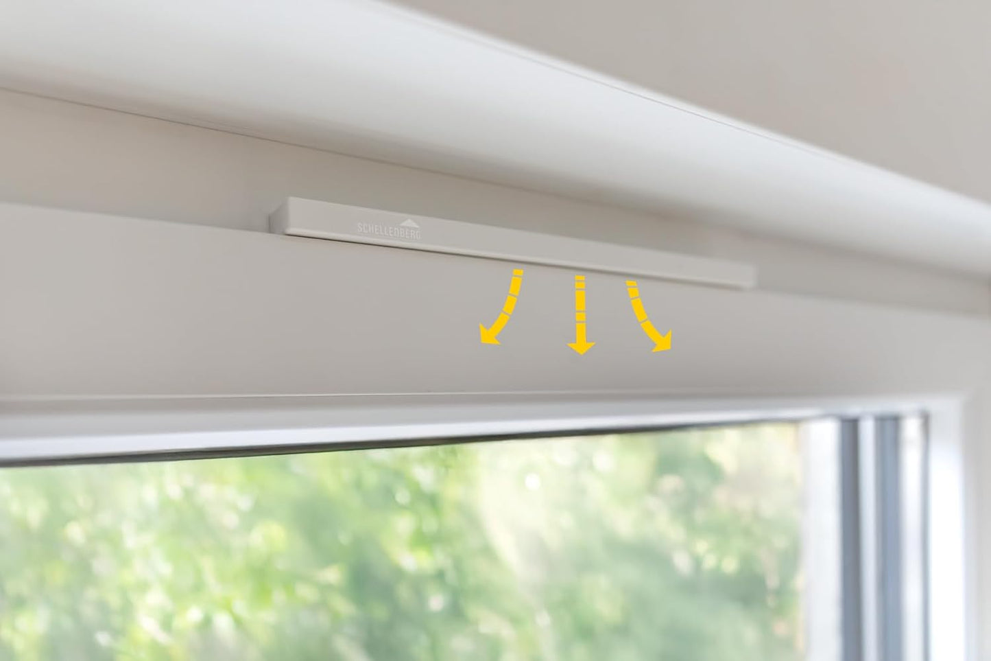  Schellenberg 46606 Plus Window Aerator, White, Mounting Without Drilling, Energy Saving And Heating Costs, Mould Prevention