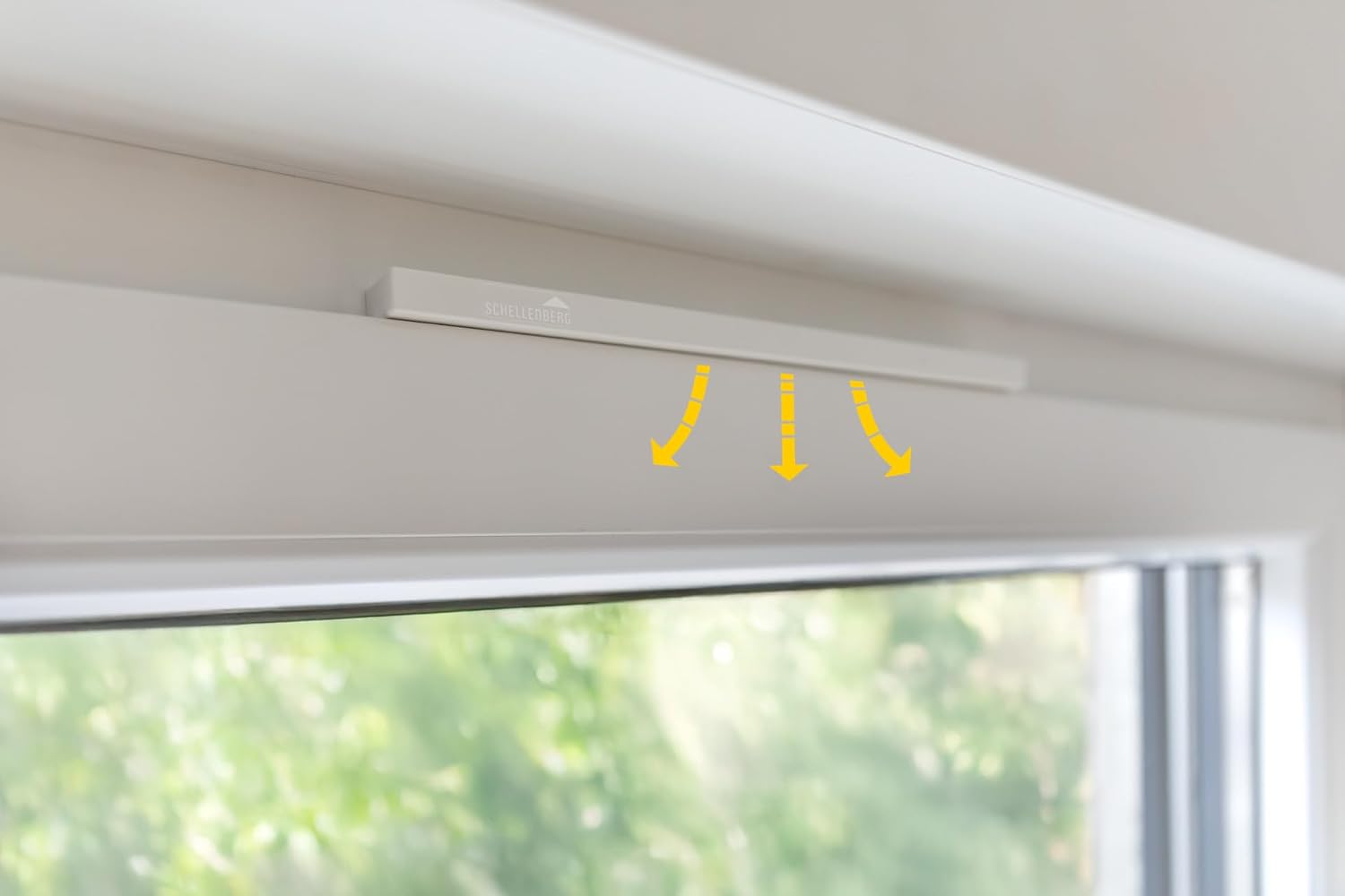  Schellenberg 46606 Plus Window Aerator, White, Mounting Without Drilling, Energy Saving And Heating Costs, Mould Prevention