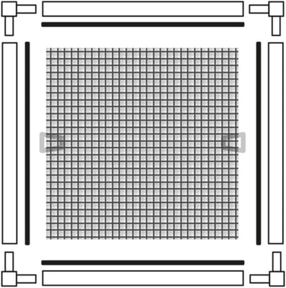  Schellenberg 70082 Telescopic Window Mosquito Net Fibreglass With Aluminium Frame Extendable Adjustable 100 X 120 Cm White