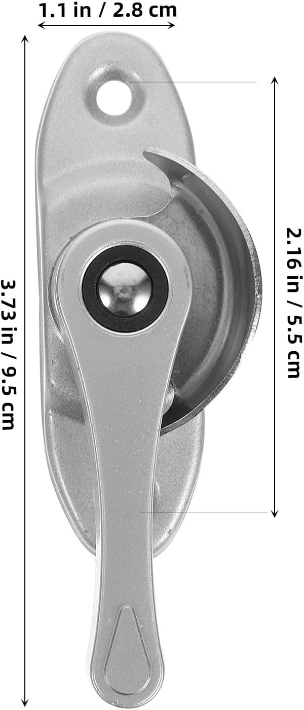  Ciieeo Ensembles De Verrous En Pvc Pour Fenêtre Coulissante Lot De 2 Argenté, Surface Lisse, Garantissant Sécurité Et Intimité Pour Maison Cuisine
