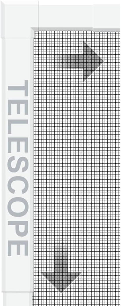  Schellenberg 70082 Telescopic Window Mosquito Net Fibreglass With Aluminium Frame Extendable Adjustable 100 X 120 Cm White