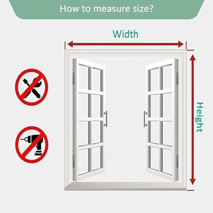  Mosquito Nets For Window 79 X 94 Cm Anti-Mosquito And Anti-Dust Mosquito Net Custom No Drilling Easy To Install For Front Door Interior And Windows, Black