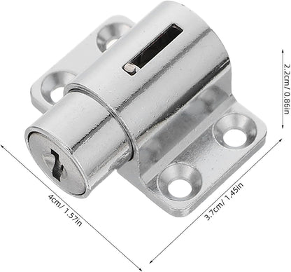  Gatuida Serrure De Fenêtre En Alliage De Zinc Argenté, Design Solide Et Installation Facile, Lot De 2 Sets De Sets Pour Sécurité Des Portes Coulissantes Modernes
