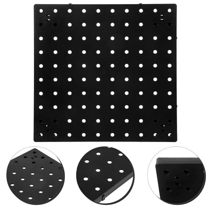  VICASKY Panneau Perforé Noir En Plastique Multi-fonctionnel Et Pratique Pour Rangement Mural Garage Ou Salle De Bain, Organiseur Simple Et Élégant Pour Atelier