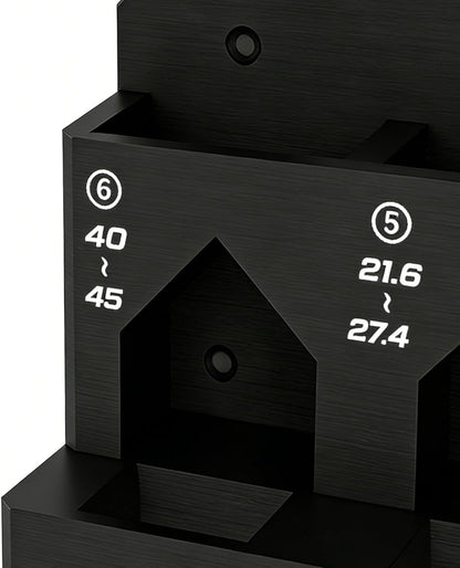  Générique Râtelier De Rangement Pour Outils,Organiseur à Fixation Murale - Fixation Pour Outil De Réparation Avec Pince - Pour établi, Garage, Abri De Jardin, Panneau Perforé, Maison,