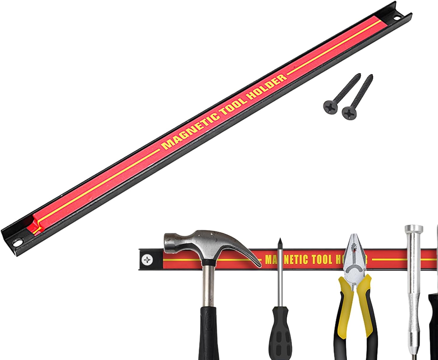  Barre Magnétique à Outils, Barre Magnétique Pour Outils, Porte-outils Mural De Grande Capacité, Barre à Outils En Métal Pour Atelier, Maison, Organisateur D'outils De Réparation