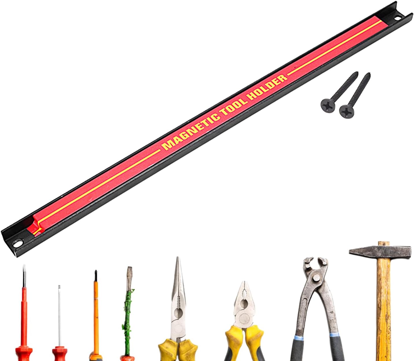  Barre Porte-outils Magnétique, Barre Magnétique Pour Outils, Porte-outils Mural, Grande Capacité, Organisateur D'outils Peu Encombrant Pour Atelier, Maison, Barre D'outils En Métal Pour Garage Ou