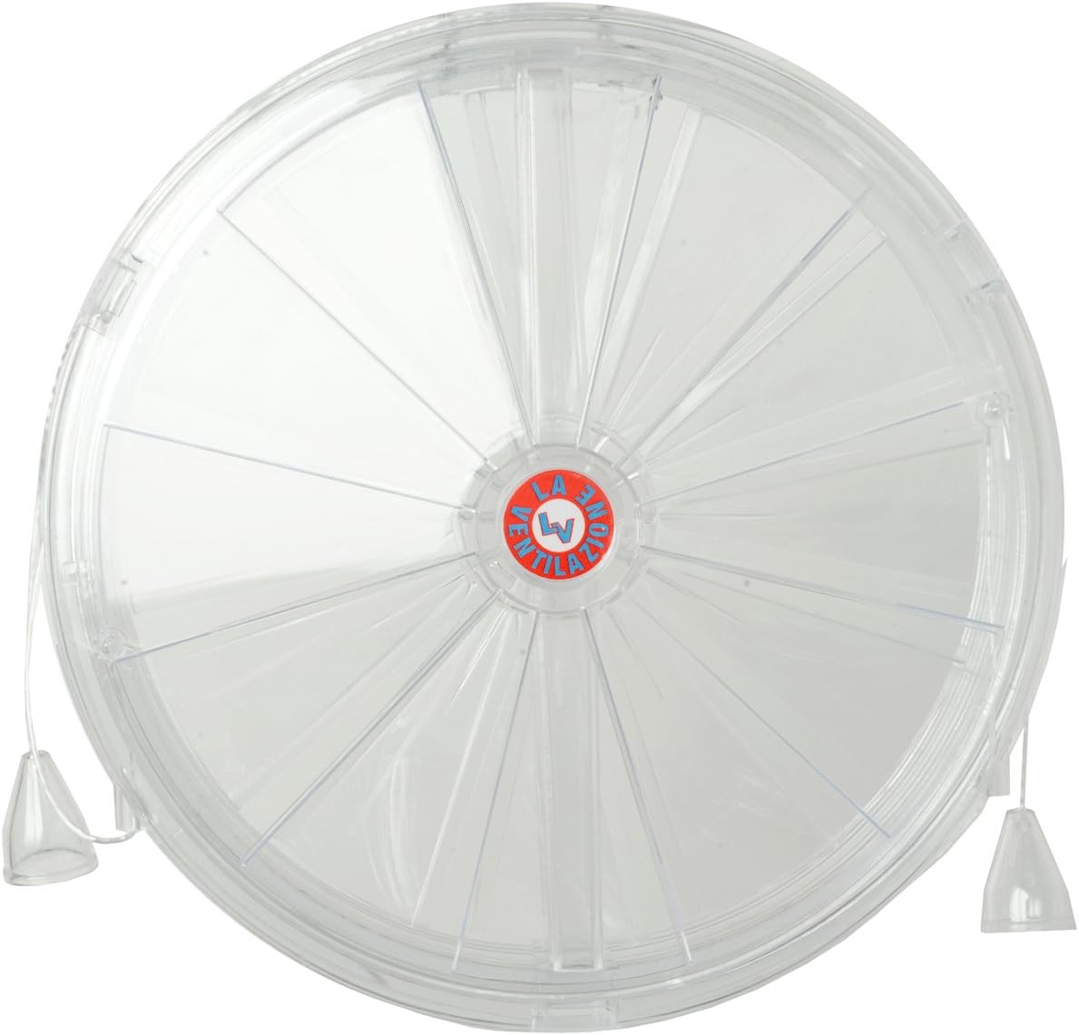  La Ventilazione AE200 Thermal Aerator For Window Opening And Closing Funicels, Diameter 210 Mm, Transparent Imitation Glass