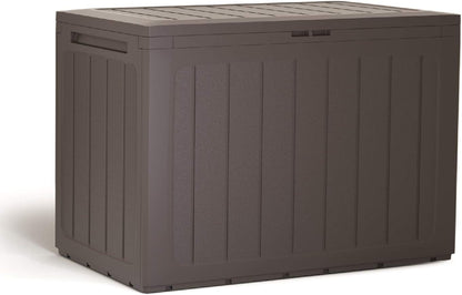  Boîte De Jardin Prosperplast Boardebox De 190 Litres En Plastique De Couleur Ocre Foncé 78 X 43,3 X 55 Cm