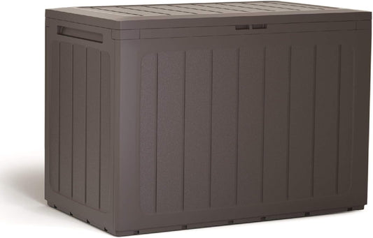  Boîte De Jardin Prosperplast Boardebox De 190 Litres En Plastique De Couleur Ocre Foncé 78 X 43,3 X 55 Cm