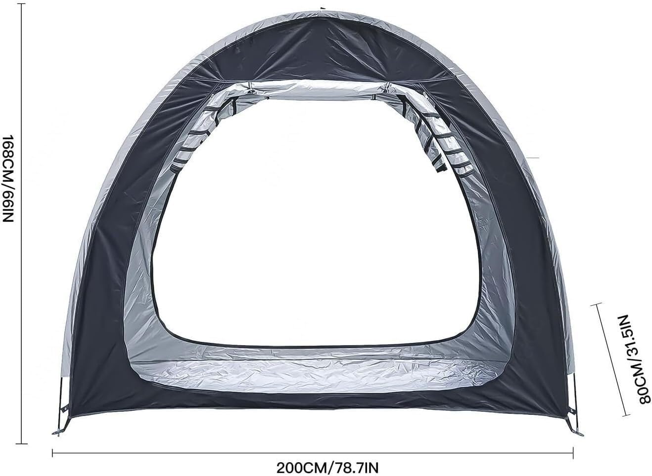GENERIC Tente De Rangement Pour Vélo, Housse De Vélo Durable En Oxford 210D - Lot De 2 Tentes Pour Vélo, Idéales Pour Le Rangement Extérieur, Imperméables Et Résistantes Aux UV, Conception Modulable