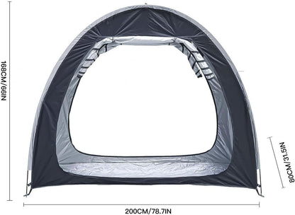 GENERIC Tente De Rangement Pour Vélo, Housse De Vélo Durable En Oxford 210D - Lot De 2 Tentes Pour Vélo, Idéales Pour Le Rangement Extérieur, Imperméables Et Résistantes Aux UV, Conception Modulable