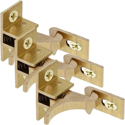  Ciieeo 3 Pcs 90 Degree Copper Angled Latches For Doors, Windows And Cabinets, Metal Hardware Accessories, Simple Installation, Intrusion Protection For Home,