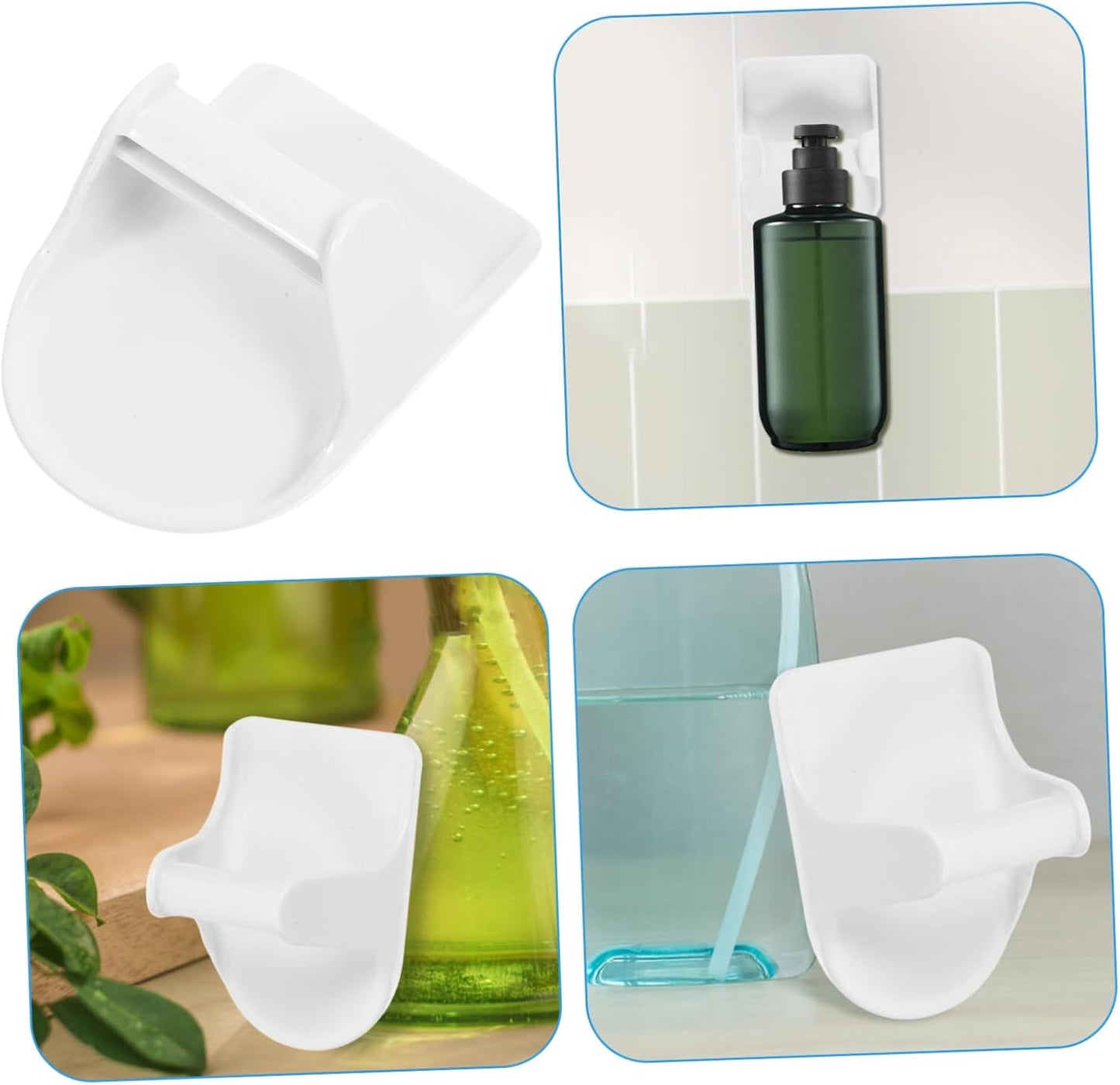  Ciieeo 8pièces Organisateur De Vaporisateur Cintres Adhésifs Sans Perçage Fixation Murale Pour Maison Et Cuisine Crochets Pour Ranger Clés Et Sacs