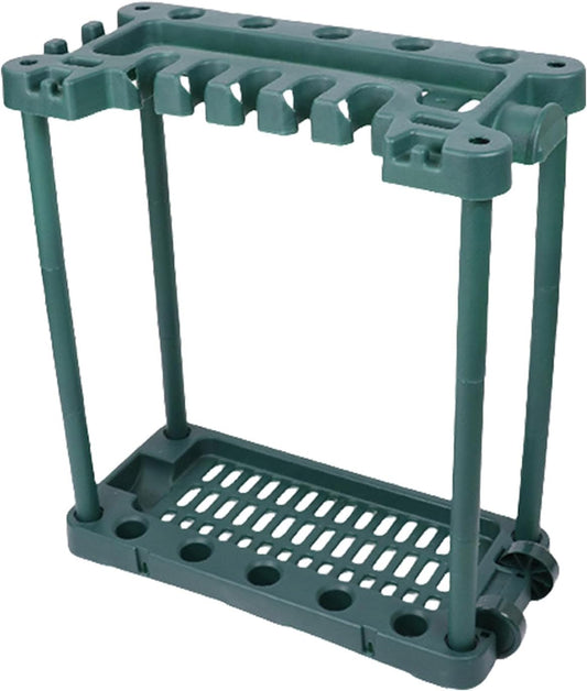  Organisateurs De Rangement Pour Outils De Jardin Avec Roues, Support De Cour Pour Garage, Pelouse, étagère Extérieure, Rangement De Jardin D'angle