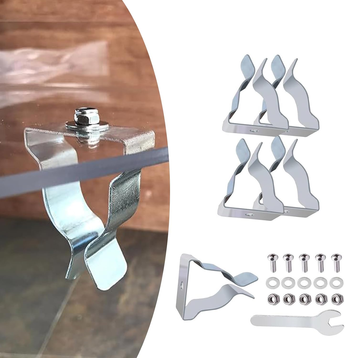  Lot De 5 Kits De Quincaillerie De Fenêtre Pour Puits De Fenêtre - Clip De Rechange Pour Ressort Durable