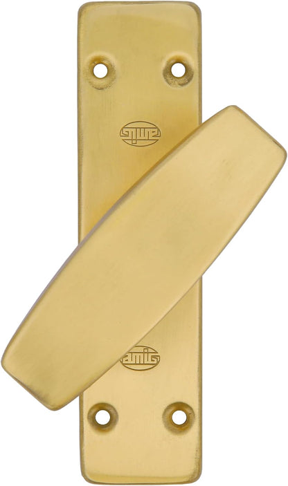  Amig - Model 19 Wall Lock For Windows - Gold - Brass Safety Lock With Handle, Includes Central Support + 4 Side Supports, Dimensions: 126 X 32 Mm, Gold