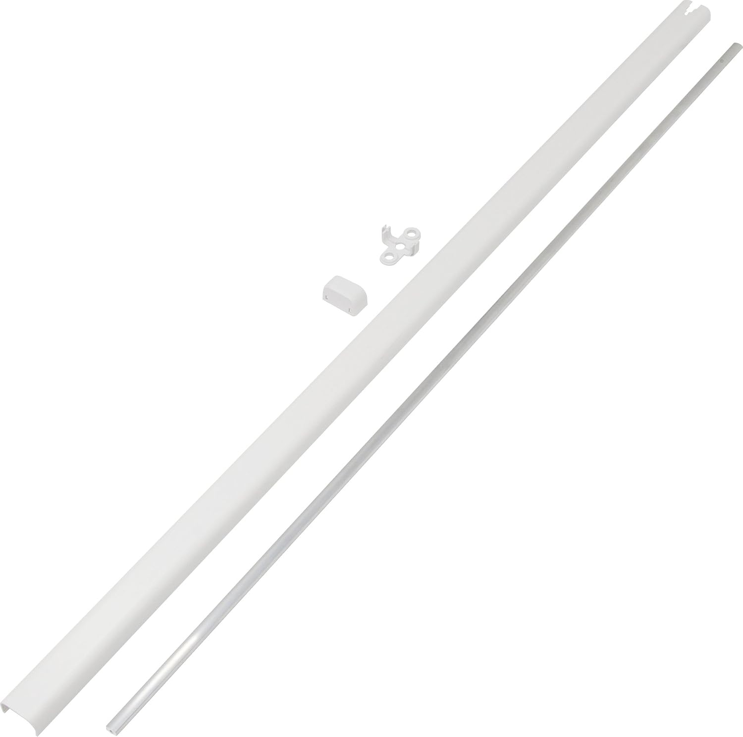 ABUS Set Of Anti-Burglar Bars For Windows FOS/FSA - Locking Bars For FOS550/A, FOS650/A And FSA3550 - 12024 - Length 75 Cm - Pack Of 2 - White