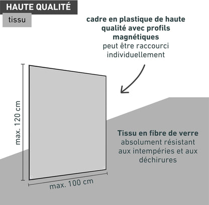  Windhager 03389 Magnetic Window Mosquito Net 100 X 120 Cm No Drilling Magnetic Mosquito And Insect Protection For Windows Easy Installation Anthracite