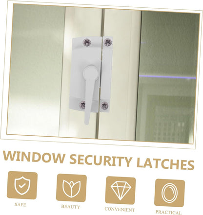  Gatuida Serrure Lune Pour Fenêtres Coulissantes Doubles Verrou Ajustable Antieffraction De Quincaillerie Pour Fenêtres Verticales Et Horizontales Protection Pour Maison