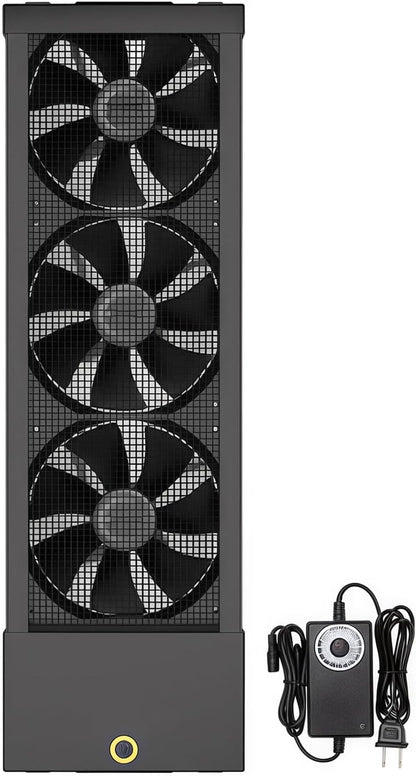  Ventilateur D'échappement Vertical De 75 à 80 Cm Pour Fenêtres Coulissantes – Se Fixe Fermement Aux Cadres Supérieurs Et Inférieurs De La Fenêtre, Installation Sans Outil Avec Vitesses Variables Pour