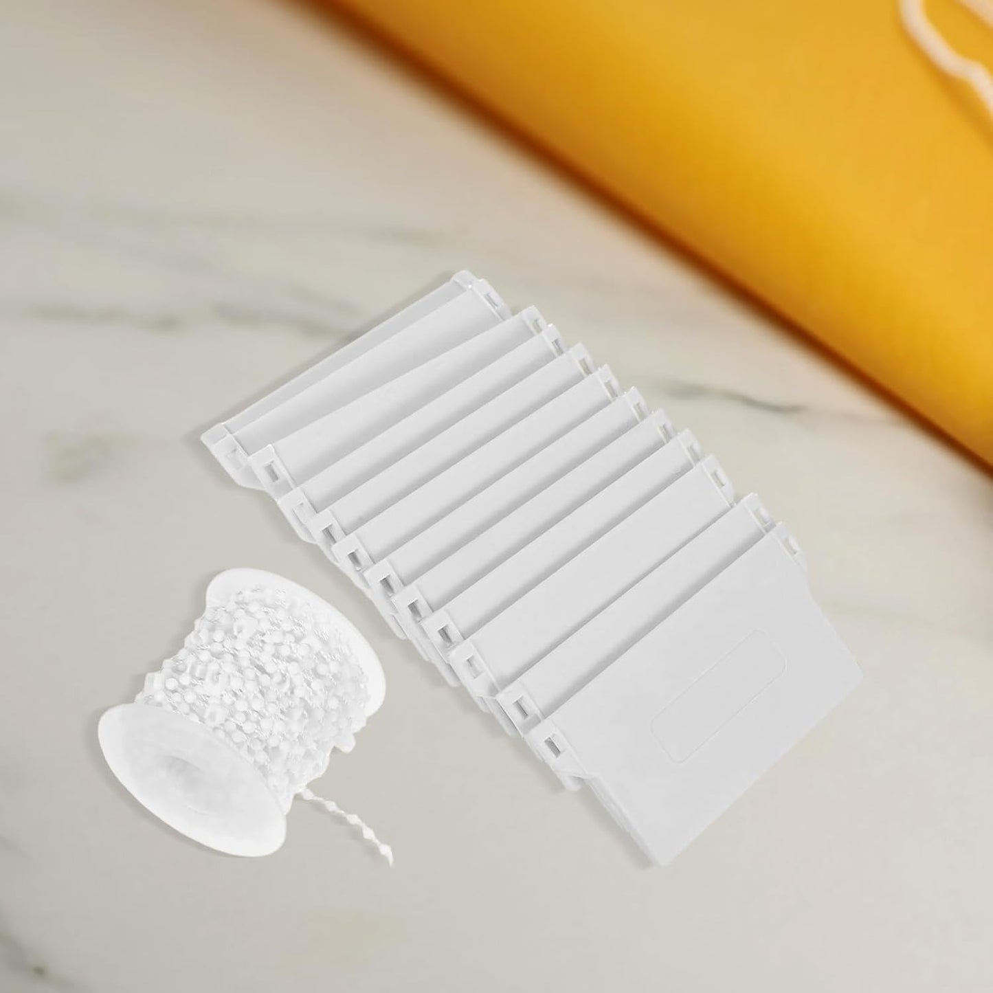  Angoily Kit De Réparation Pour Stores Verticaux Blanc Structure Double Crochet En Plastique Poids De Fond Solide 1 Set Complet Pour Fenêtres Et Chambres