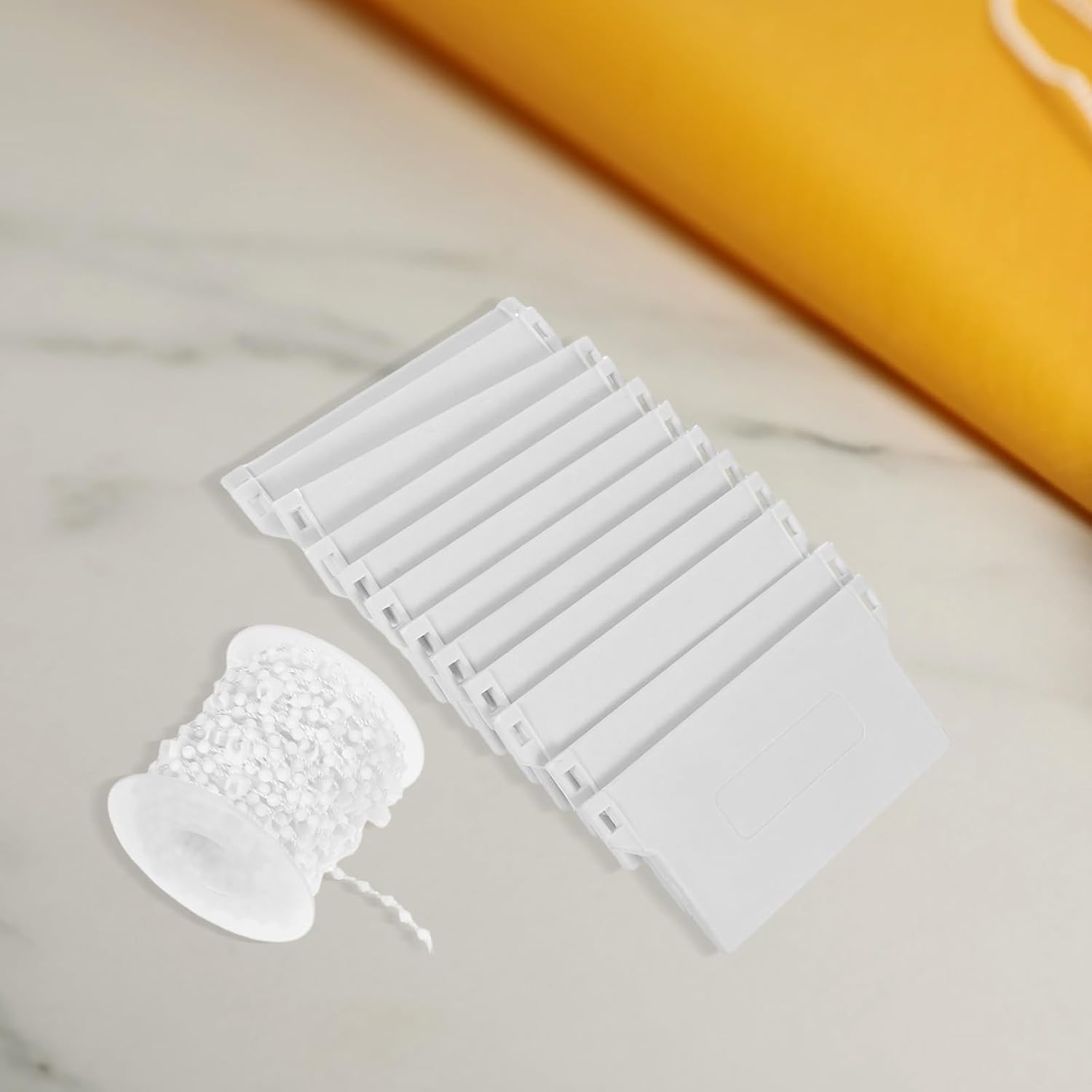  Angoily Kit De Réparation Pour Stores Verticaux Blanc Structure Double Crochet En Plastique Poids De Fond Solide 1 Set Complet Pour Fenêtres Et Chambres