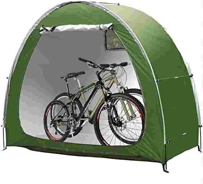 GENERIC Abri De Jardin Imperméable Pour 2 Vélos - Tente De Rangement Extérieure Avec Fenêtres, Idéale Pour Les Motos, Les Outils De Jardin, Les Jouets Et Les Tondeuses à Gazon - Durable Et Résistant