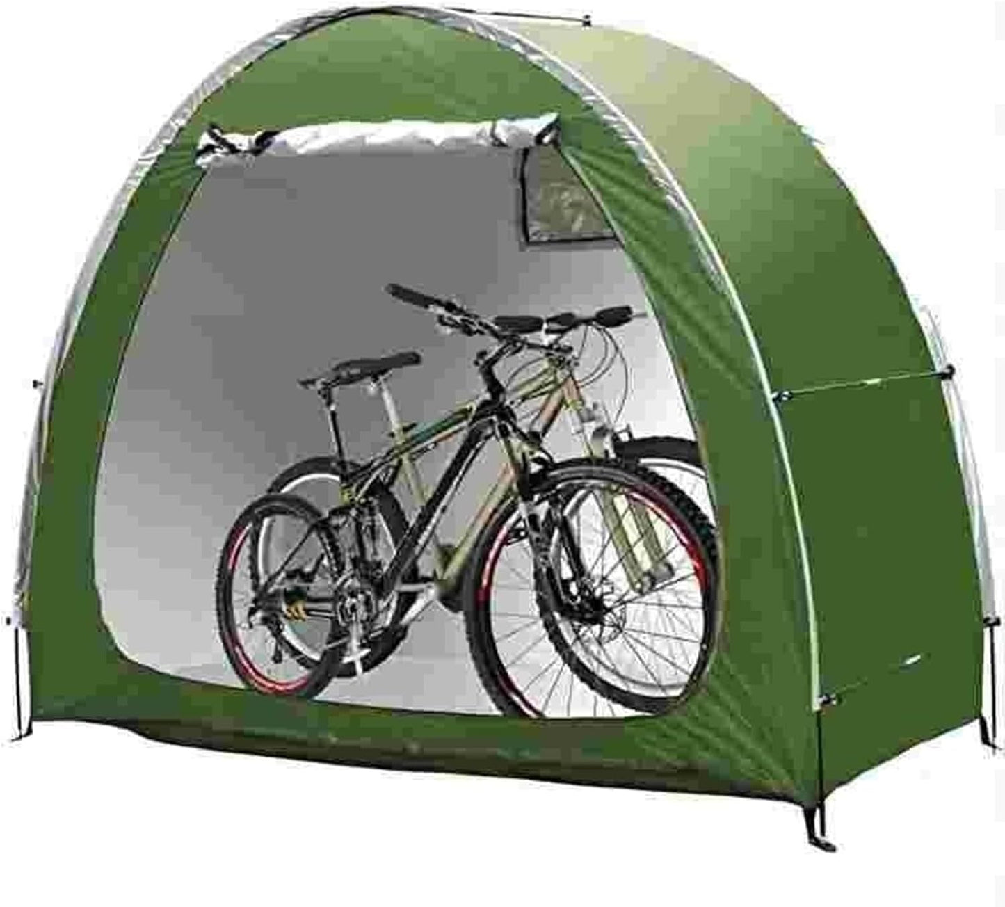  Abri De Rangement Pour Vélos, Tente Portable Et Imperméable Pour Vélos - Garage De Rangement Extérieur Pour Motos, Outils De Jardin Et Tondeuses à Gazon - Dimensions : 200 X 80 X 165 Cm - Du