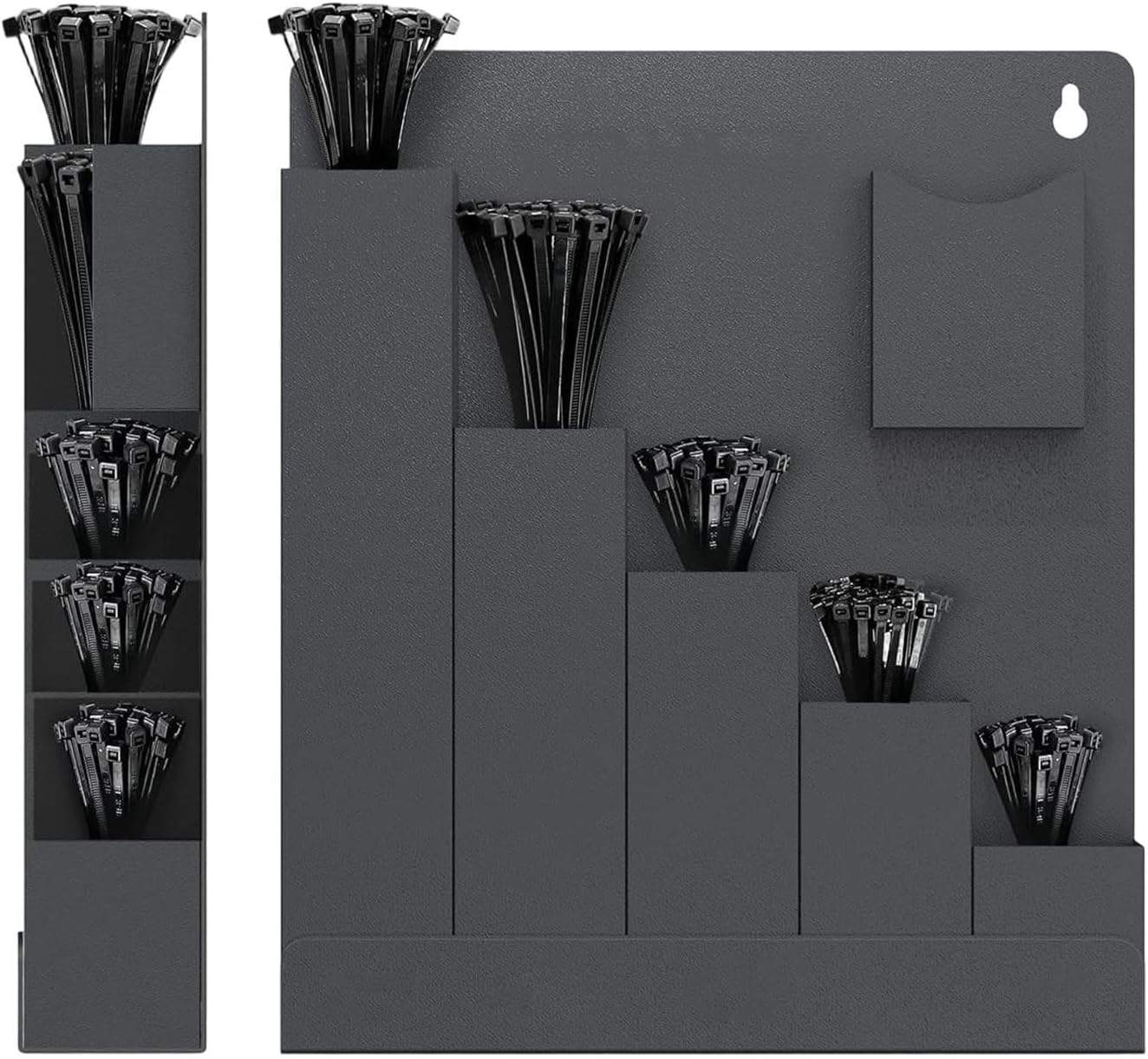  Support Mural Pour Colliers De Serrage,Stockage 6 Poches Pour Abri De Jardin,Stockage Attaches-Câbles Électriques - Pour Professionnels Installateurs Propriétaires Bureau à Domicile Studio Atelier Gar
