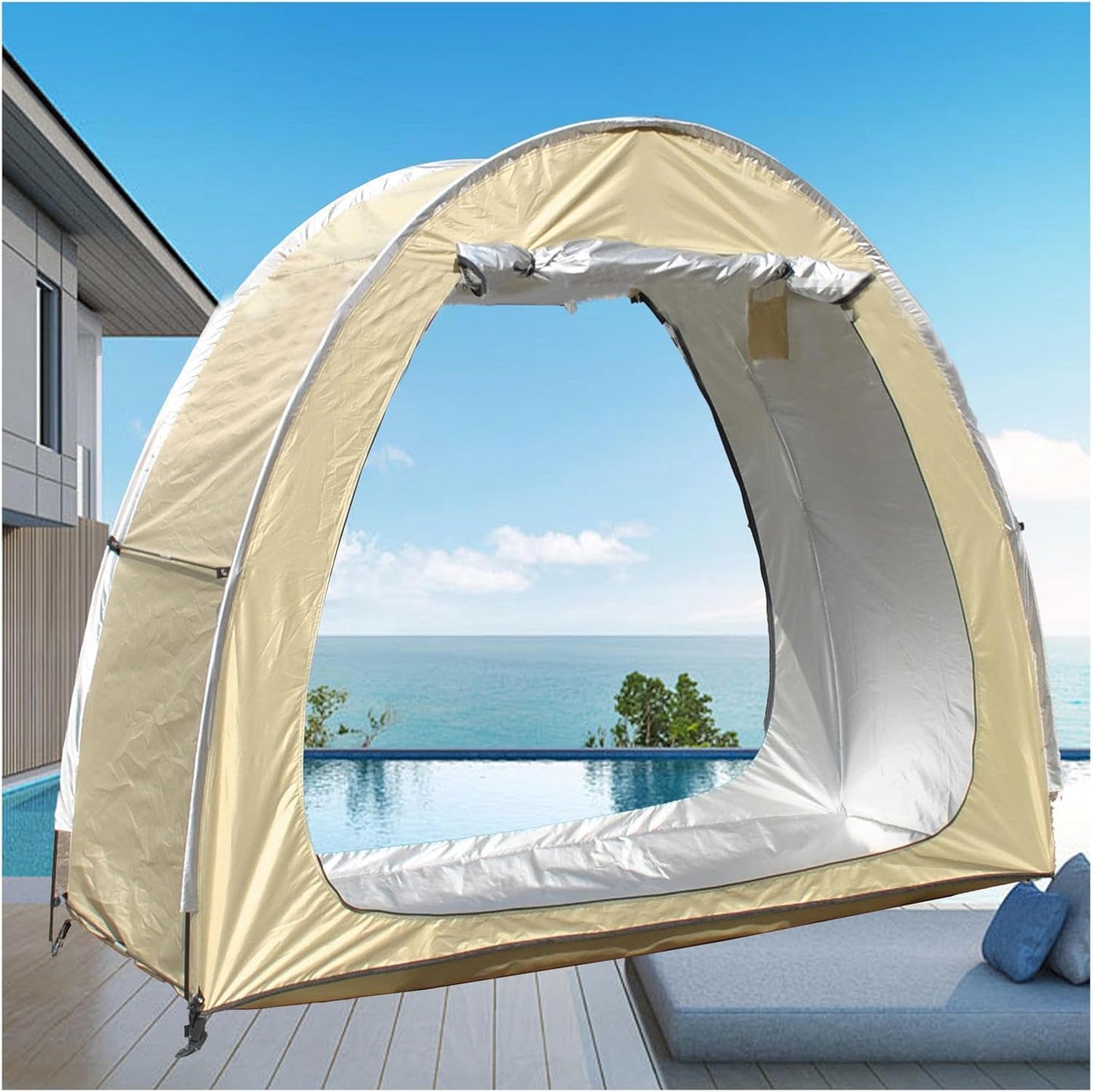  Tente De Vélo De Rangement D'extérieur – Imperméable Et Résistant Aux Intempéries Pour Meubles De Terrasse, Vélo Et Moto – Design Durable Pour Toutes Les Conditions Météorologiques