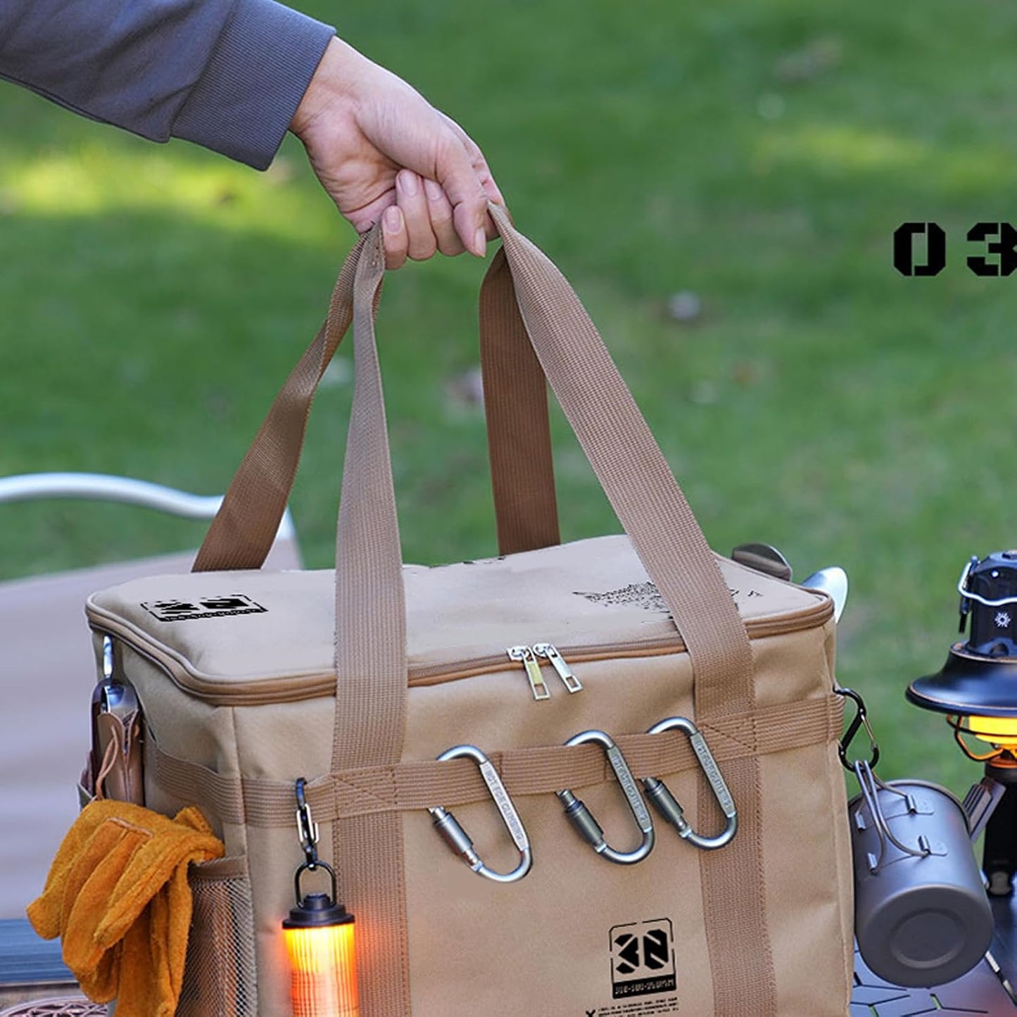  De Rangement Extérieur Robuste En Tissu 600D Avec Plusieurs Poches Pour Le Camping, La Randonnée, Les Voyages Et L ' Organisation à Domicile De Sport D ' Extérieur