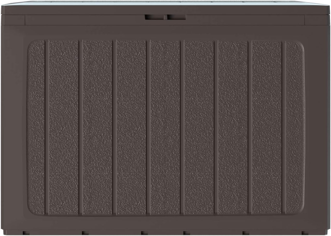  Boîte De Jardin Prosperplast Boardebox De 190 Litres En Plastique De Couleur Ocre Foncé 78 X 43,3 X 55 Cm