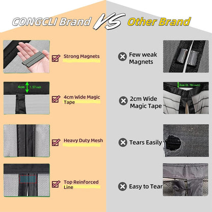 Magnetic Window Mosquito Net 57 X 110 Cm Top And Bottom With Automatic Magnetic Closure Mosquito Net For Windows Of Various Types, Black