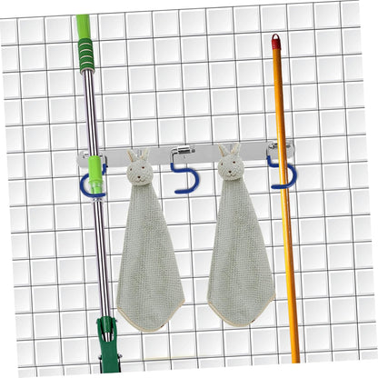  VICASKY Crochet De Balai à Franges Support Mural Acier Inoxydable Crochet De Balai à Franges Pour Ranger Accessoires De Maison