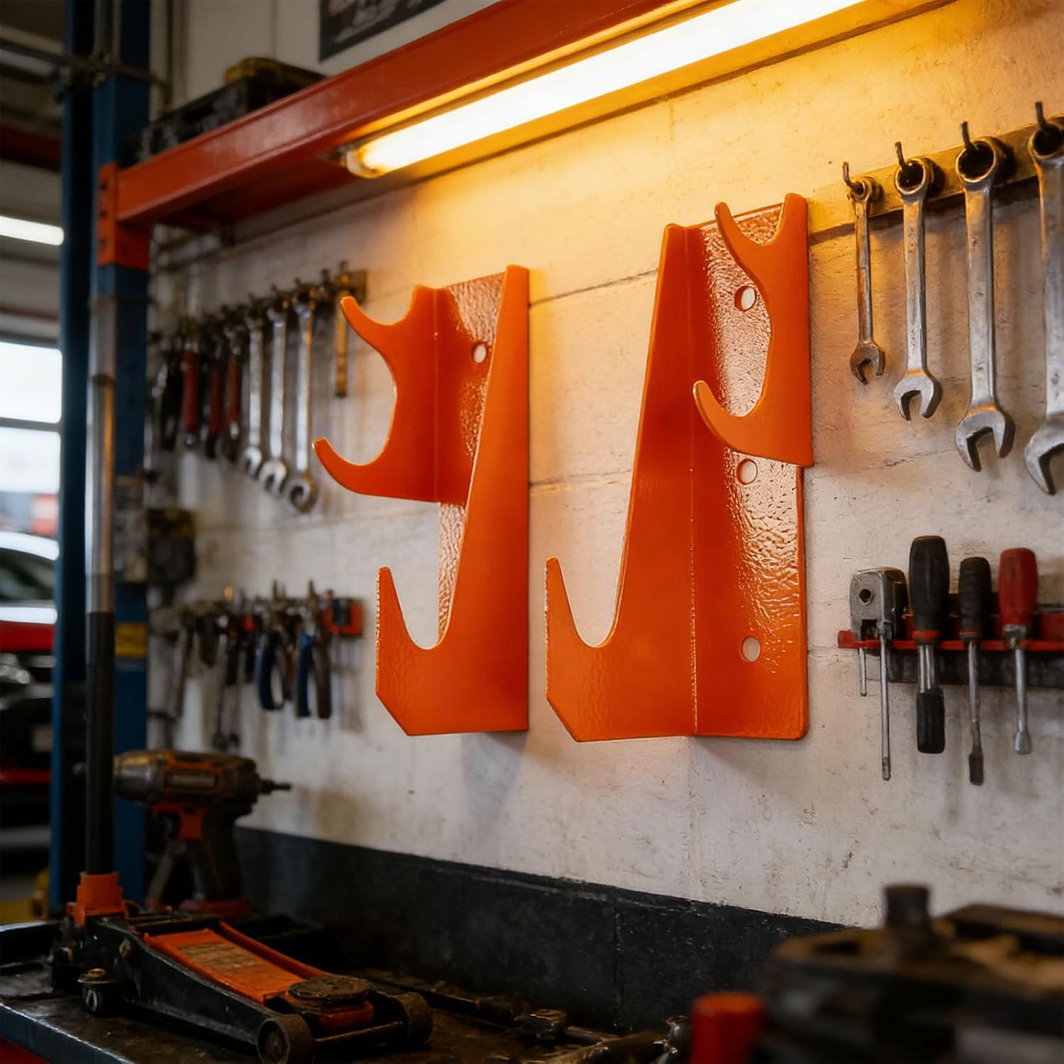  Lot De 2 Possesseurs Muraux En Métal Robuste Pour L'organisation D'atelier, Le Garage