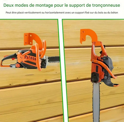  Support Mural Pour Tronçonneuse | Organisateur Gain De Place | Râtelier Tronçonneuse Mural | Pour Tuyaux Pelles Balais Atelier Garage Jardin