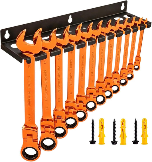  Support Pour Clés - Stockage Mural À Outils 12 Emplacements,Organiseur D'angle à Suspendre Pour Outils | Pour Tournevis Hexagonaux Cliquet Cutter Ciseaux Maison Garage Atelier Espace Travail Coin