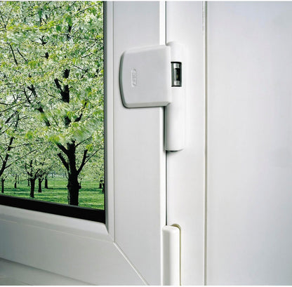  ABUS FAS101 Window Hinge Latch - Extra Lock For Hinges - Security Level 10 - 24490 - Brown