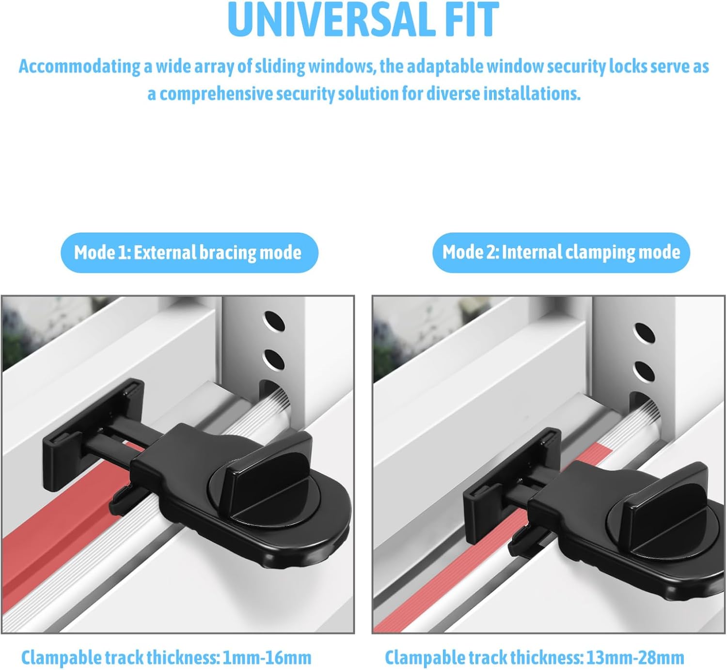  Jojofuny Sliding Window Stops D Style Window Locks Security Window Bars For Increased Security