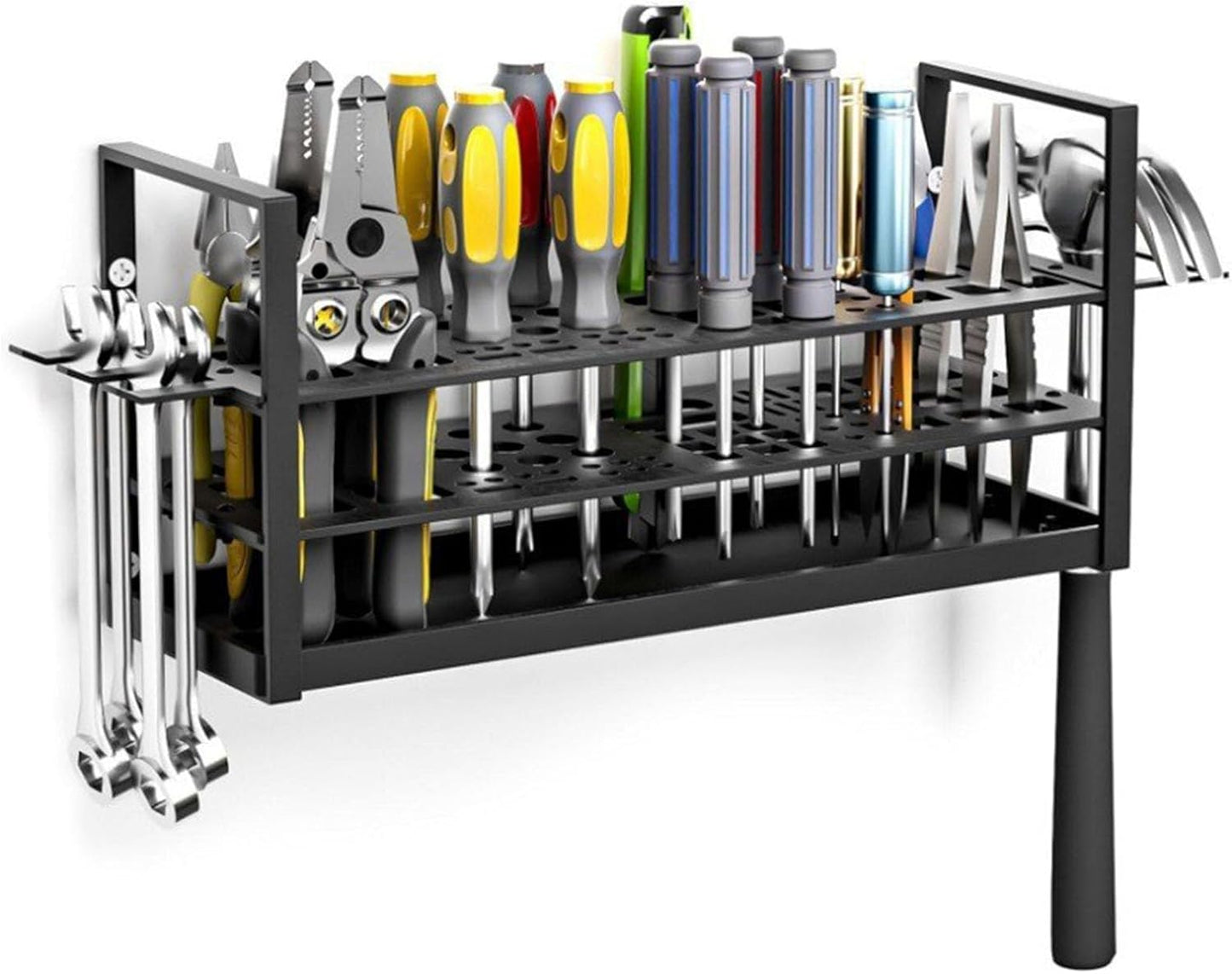  Support Mural En Métal Pour Outils - Capacité De 20 Kg - Pour La Maison, Le Garage - Planificateur D'outils Industriels