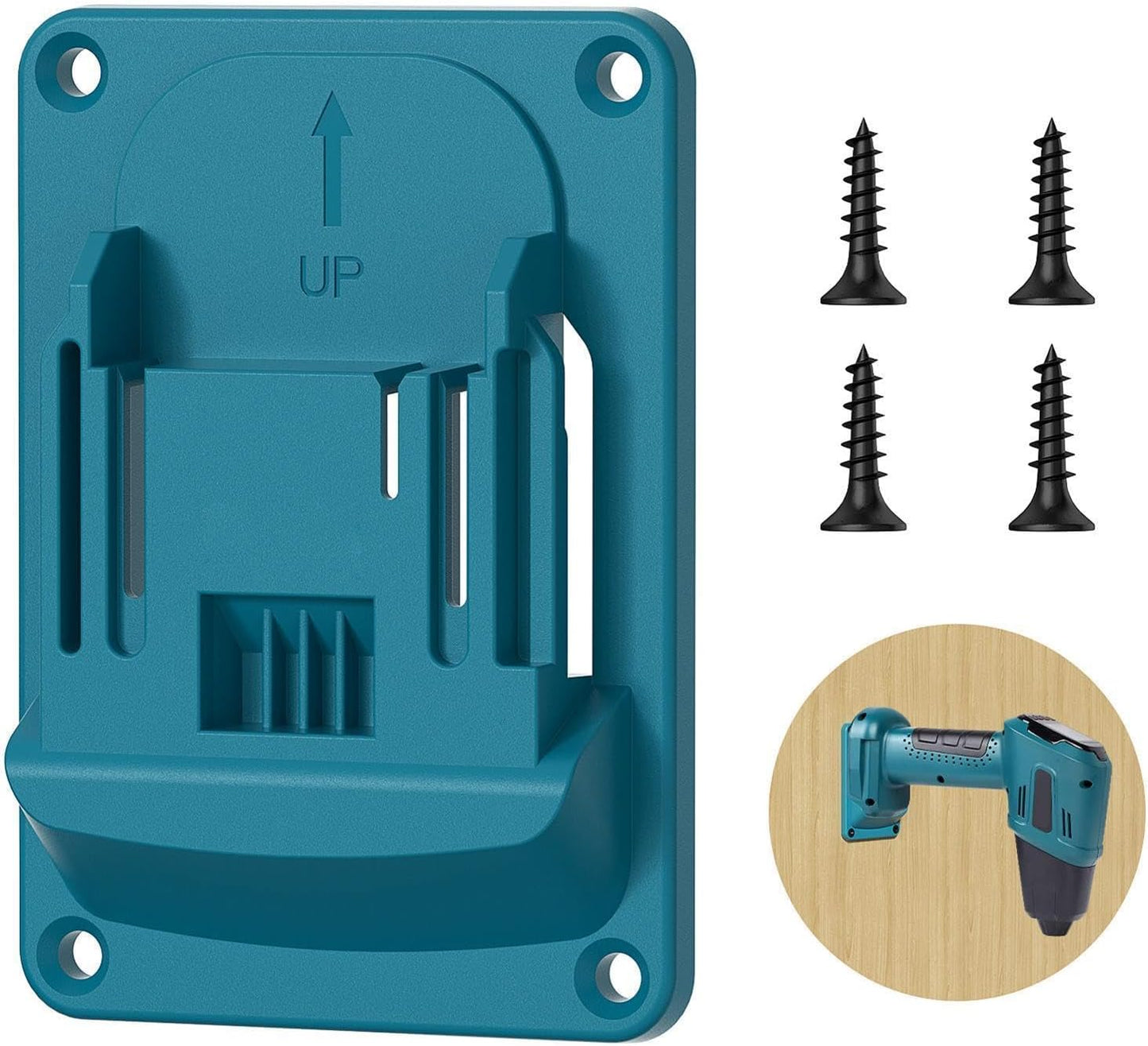  Support De Perceuse – Porte-outils électriques Robuste | Support De Fixation Pour Perceuse électrique, Fixation Murale, Organiseur Pour Outils Sans Fil 18 V 14,4 V | ABS 8,1 X 11,4 Cm | Rangement