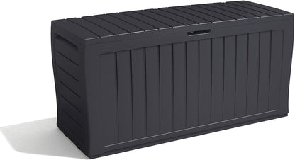  Keter 247661 Boîte De Rangement De Jardin Marvel+ 270 L, Gris Graphite