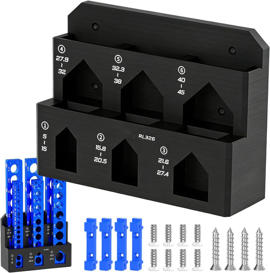  Generisch Étagère De Rangement Murale, 6 Positions, Support Pour Outils De Réparation, Pour Garage, Atelier, Abri De Jardin