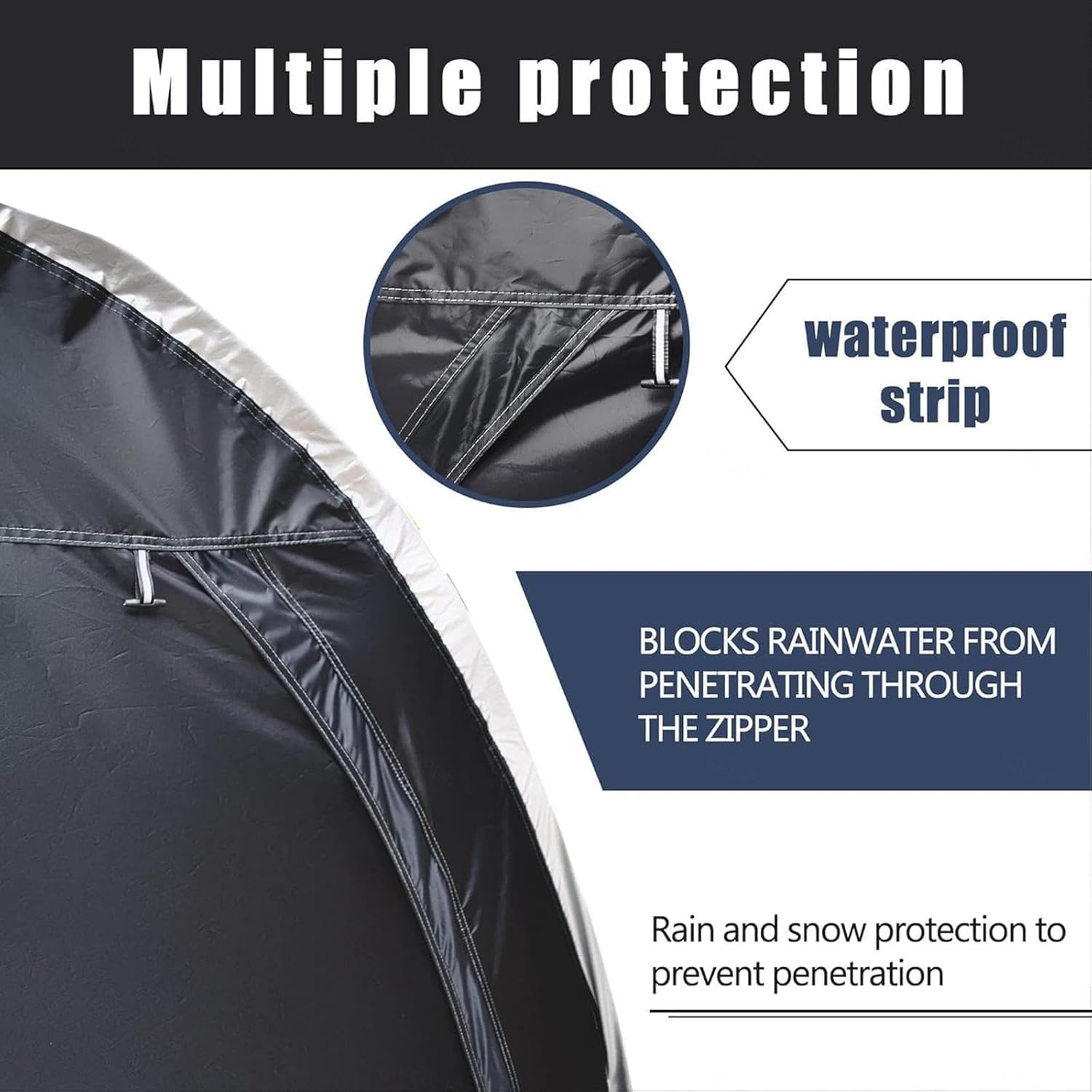 GENERIC Abri à Vélos, Tente De Rangement Extérieur Pour 2 à 5 Vélos, Abri Imperméable Pour Motos, Protection Violette Contre Les Intempéries