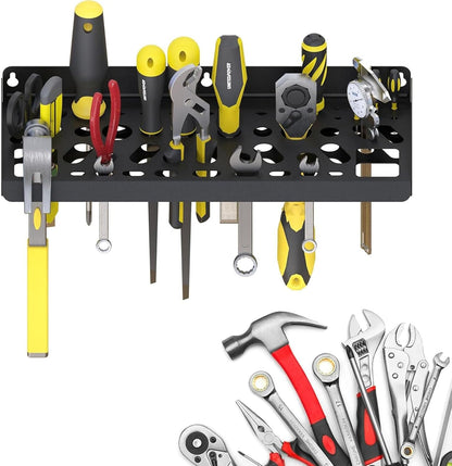  Étagère De Rangement Murale à 51 Trous En Acier Carbone Robuste Pour Outils Et Accessoires