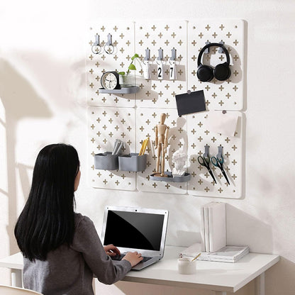 Systèmes De Rangement Muraux Robustes Et Imperméables - Étagère Extensible Pour Petits Espaces - Crochet Pour Panneau Perforé